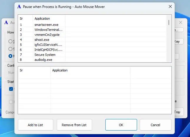 Pause Automated Mouse Movements when Process is Running